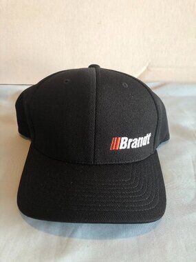 Brandt Flexfit L/XL Black Baseball Cap Hat #F27